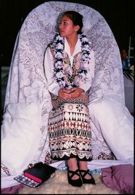 Gwenda Naepi at ear-piercing ceremony, Auckland