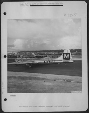 Boeing B-29 Superfortresses At North Field, Guam, Marianas Islands. 14 April 1945. (U.S. Air Force Number A67913AC)