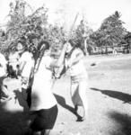 Tafahi sōkē performed on arrival by boat at Falehau.