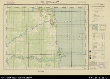 Papua New Guinea, Southern New Guinea, Opi River, 1 Inch series, Sheet 1687, 1945, 1:63 360
