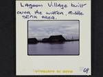 Lagoon village [Kambaram?], built over the water, Middle Sepik area, [Papua New Guinea, 1969?]