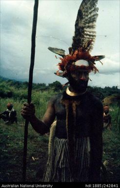 Male wearing head dress