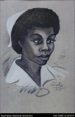 Sister Jean Dingu - from Samarai, Milne Bay District, Papua - Lae General Hospital
