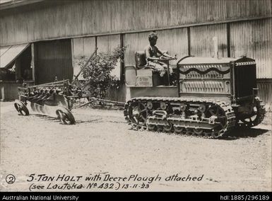 5-ton and 2-ton Holt tractors, Lautoka