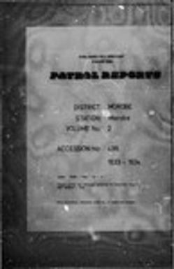 Patrol Reports. Morobe District, Morobe, 1933 - 1934