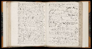 Two pages of diary entries