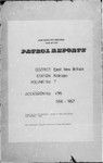 Patrol Reports. East New Britain District, Kokopo, 1956 - 1957