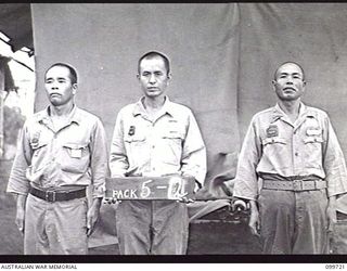 RABAUL, NEW BRITAIN, 1946-02-05. IDENTIFICATION PHOTOGRAPH OF SUSPECTED JAPANESE WAR CRIMINALS