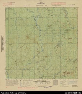Papua New Guinea, Northeast New Guinea, Hauk East, Provisional map, Sheet A54/15, 570, 1944, 1:63 360
