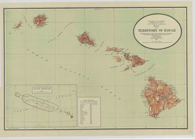 Map of the Territory of Hawaii