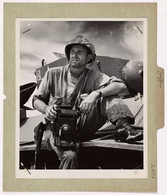 Photograph of Coast Guard Combat Photographer Edgar K. Jaffe