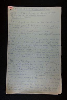 Settling land dispute in Bauro district of Makira in the Makira Province, Solomon Islanders by Gad Hagasuramo