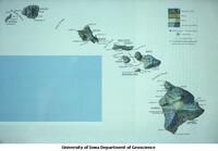 Shaded relief map of Hawaiian Islands