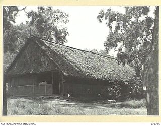 PORT MORESBY, NEW GUINEA. 1944-05-01. THE ASSISTANT DIRECTOR OF SURVEY BUILDING, G BRANCH, HEADQUARTERS NEW GUINEA FORCE