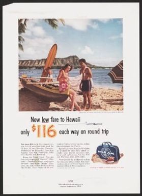 New low fare to Hawaii only $116 each way on round trip