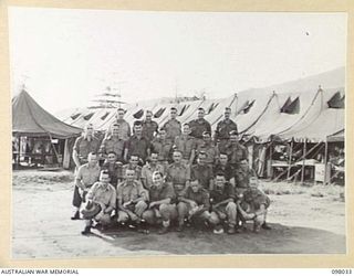 RABAUL, NEW BRITAIN. 1945-10-17. PERSONNEL WHO ARE WORKING AT 105 CASUALTY CLEARING STATION