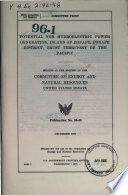 Potential for hydroelectric power generation, Island of Ponape, Ponape District, Trust Territory of the Pacific [microform]