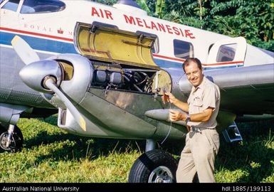 Hank Droves, first plane working in New Hebrides