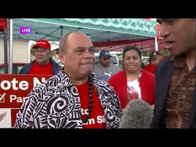 LIVE: Aupito William Sio at Māngere Market | Election 2020