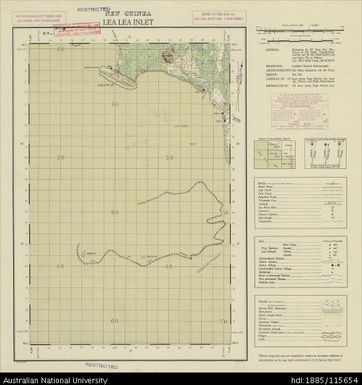 Papua New Guinea, Southern New Guinea, Lea Lea Inlet, 1 Inch series, Sheet 3698, 1944, 1:63 360