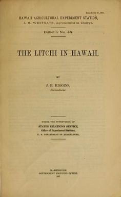 The litchi in Hawaii