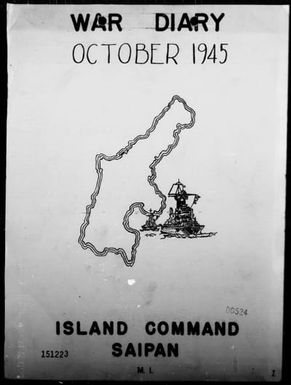 COM SAIPAN ISLAND - War Diary, 10/1-31/45