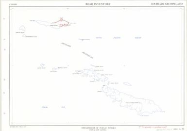 Papua New Guinea road inventory, July 1975: Misima Island (Sheet 52)