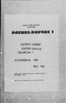 Patrol Reports. Chimbu District, Gembogl, 1960 - 1961