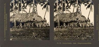 ["Samoa-Inseln. Apia. Eingeborenen-HÃ¼tte."]