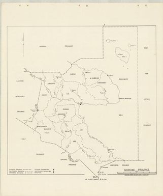 P.N.G. sub-provincial boundaries (Sheet Morobe province)