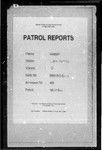 Patrol Reports. Western District, Lake Murray, 1963 - 1964