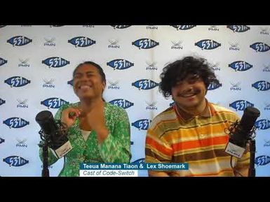 Lex Shoemark & Teeua Manana Tiaon cast of 'Code-Switch' Live on #PacificBreakfast