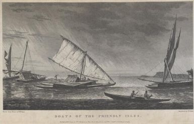 Boats of the Friendly Isles / drawn from nature by W. Hodges; engraved by W. Watts