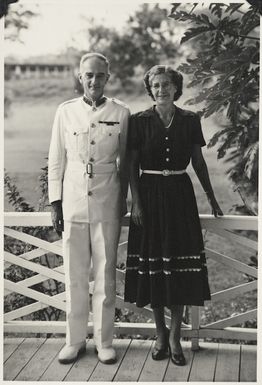 Guy Powles, High Commissioner for Western Samoa, and his wife Eileen