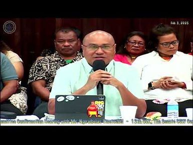 12th OEK, The Senate CSW Committee Confirmation Hearing with Mr. Ngiraibelas Tmetuchel