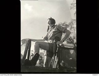 TSILI TSILI, NEW GUINEA. 1943-11-13. SERGEANT FRANK L. "BLUE" ELLIS OF LONGREACH, QLD, FIRST QUEENSLAND MEMBER OF THE AIR TRAINING CORPS TO GAIN HIS WINGS, IN THE COCKPIT OF HIS VULTEE VENGEANCE ..