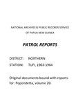 Patrol Reports. Northern District, Tufi, 1963 - 1964