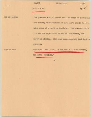 [News Script: Hawaii]
