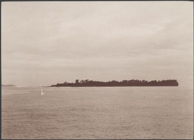 Island of Nupani from the north, Reef Islands, Swallow Group, Solomon Islands, 1906 / J.W. Beattie