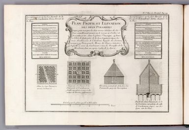 Plan profil et elevation des deux pyramides. (1)