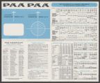 Pan American World Airways condensed schedules from U.S.A., August 1, 1957