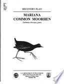 Recovery plan for the Mariana common moorhen (= gallinule) (Gallinula chloropus guami)