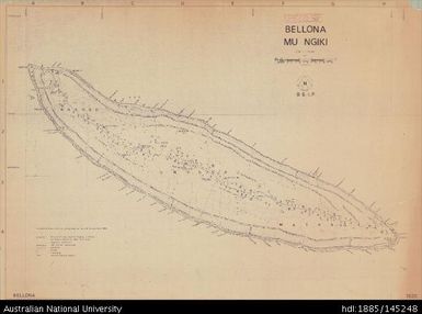 Solomon Islands, Bellona - Mu Ngiki, 1968, 1:12 500