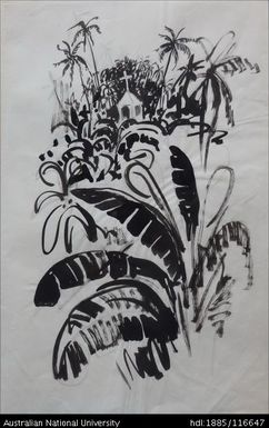 untitled [church tower above the growth]