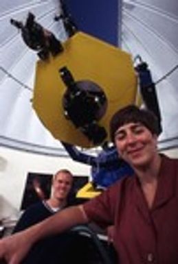 Students at the Keck Observatory in Hawaii.