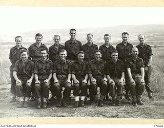 DALLMAN RIVER, NEW GUINEA, 1944-02-25. MEMBERS OF THE 231ST LIGHT AID DETACHMENT ATTACHED TO THE 5TH DIVISION. IDENTIFIED PERSONNEL ARE: VX147400 CRAFTSMAN R.F. DUNCAN (1); VX147281 LANCE-CORPORAL ..