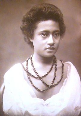 Woman in White Frothy Dress