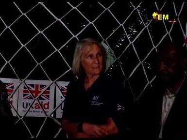 BRITISH DISASTER RELIEF ARRIVES