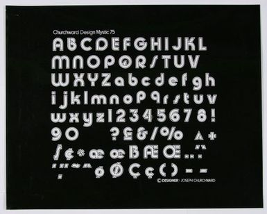 Churchward Design Mystic 75 Print Negative