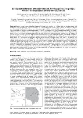 Ecological restoration of Socorro Island, Revillagigedo Archipelago, Mexico: the eradication of feral sheep and cats.